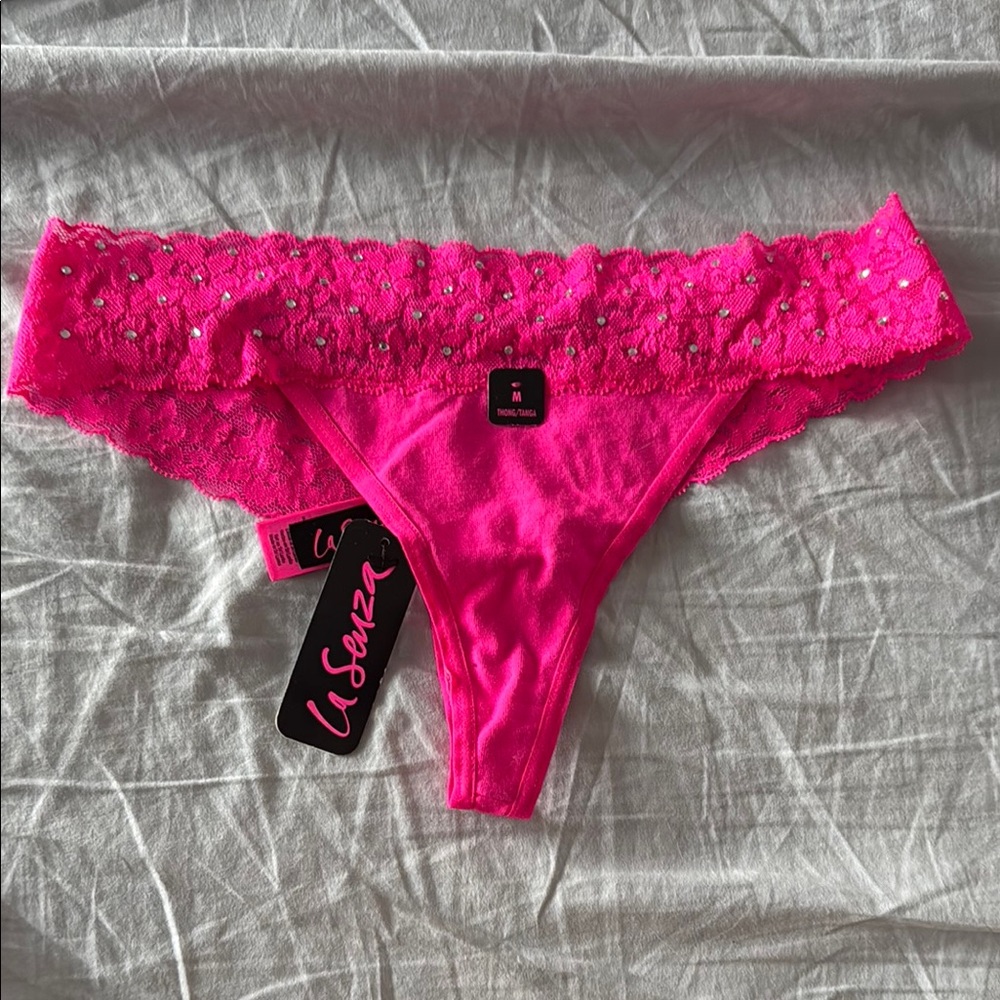 La SENZA Bright Pink Lace Panty